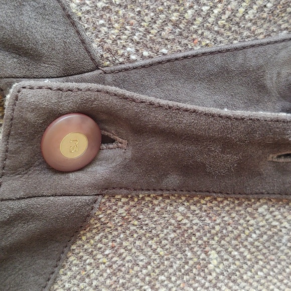 St. John Knit and Leather Dress and Jacket Pair - Picture 5 of 10